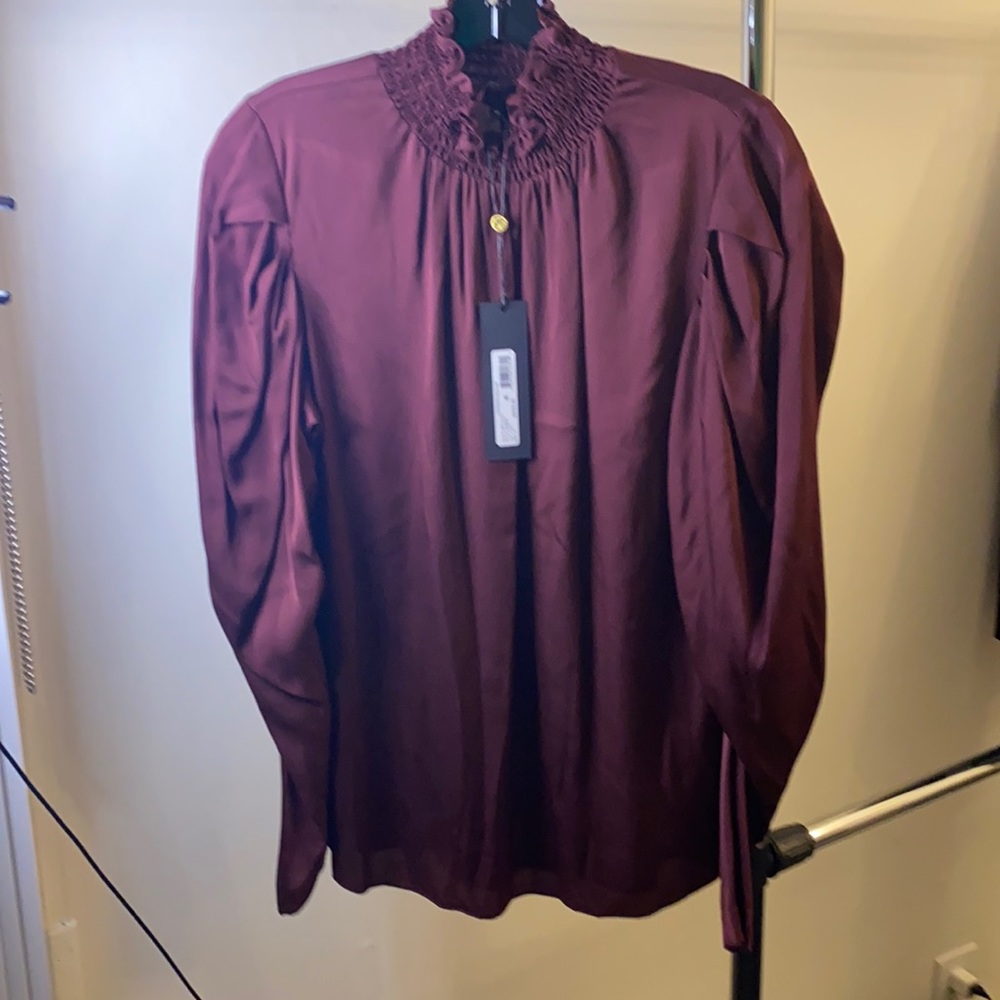 Kobi Halperin - Anderson blouse in burgundy